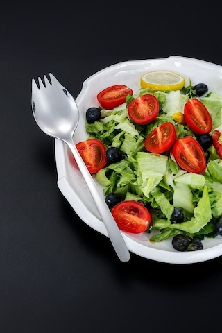 304 Çelik Silver Çatallı Kaşık Sofra Salata Meyve Çatalı Cin751