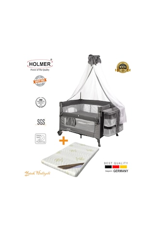 Holmer Coolstyle Cibinlikli Anne Yanı Oyun Parkı + Aloevera Yatak