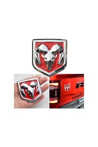 Dodge Arma 6x6 Cm Kırmızı Metal 3d