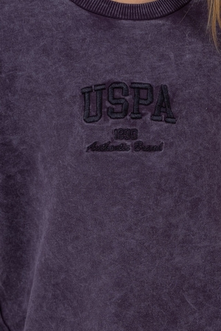 U.S. Polo Assn. Kız Çocuk Mor Bermuda Takım Us2530-c