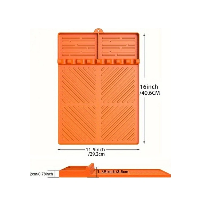 Trendooze Parlak Gülüş Izgara Matı Blackstone Yan Raf Paslanmaz Izgara Aksesuarı Barbekü