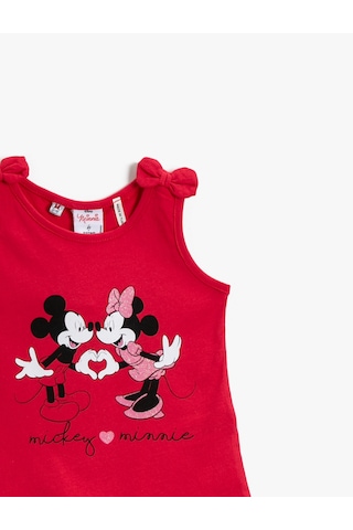 Koton Mickey Mouse Lisanslı Atlet Pamuklu Kırmızı 1ymg39275ak