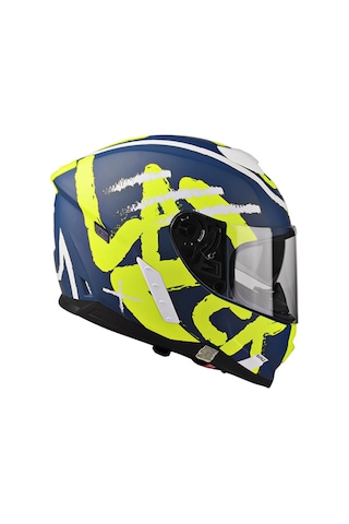 Güneş Vizörlü Çift Kabuk Full Face Lazer Rafale Kask