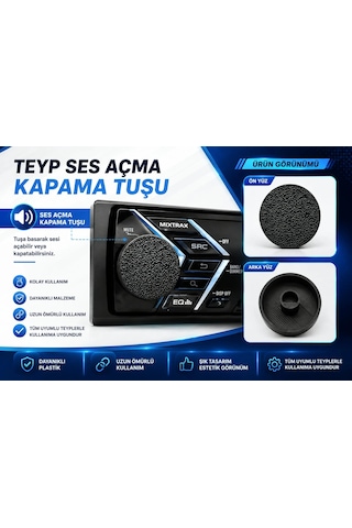 Universal Teyp Düğmesi - Bir Çok Teyp İçin Ses Açma Kapama Düğmesi , Teyp Ses Tuşu
