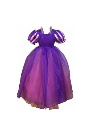 Öykünün Dünyası Rapunzel Kostüm Mor