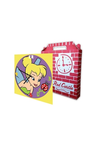 Disney Tinkerbell-2 Duvar Saati Kum Boyama Seti-red Castle S-0008 Renkli