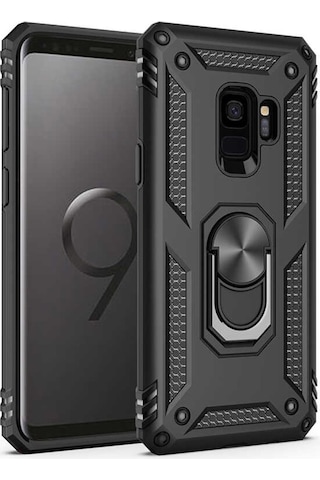 Samsung Uyumlu Galaxy S9 Kılıf Zore Vega Kapak-Siyah