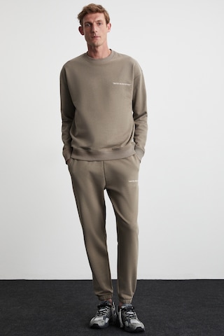 Marshall Erkek Pamuklu Içi Polarlı Nakışlı Relaxed Vizon Eşofman Takımı