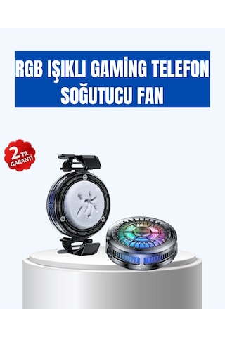 Northcity Gaming Telefon Soğutucu Rgb Fan Sessiz Çalışma Tüm Modeller Uyumlu