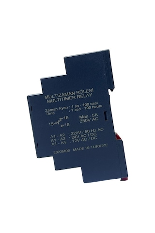 Ekon 98503 Zr-m1 Zaman Rölesi 1-100sn Çok Zamanlı