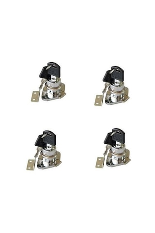 Oval Mobilya Ve Çekmece Kilit 4 Adet 0.30 Mm