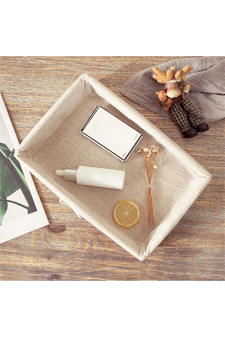 Xiaaokeji Dokuma Sepetler Piknik Sepeti Depolama Ekmek Tabağı Depolama Sepeti,c Kahverengi