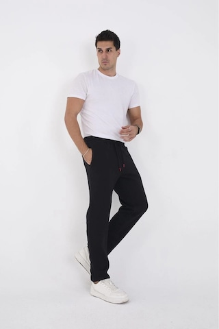 2As Erkek Üç İplik Basic Eşofman Pantolon - Siyah