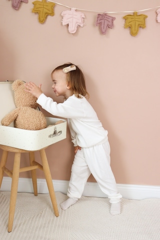 MiaBaby Kaşkorse Mevsimlik Pijama Takım Beyaz