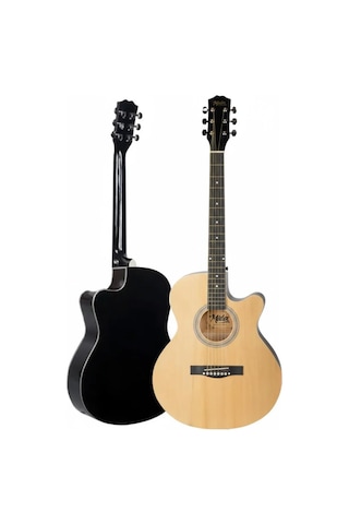Midex XC-200NT Kesik Kasa Profesyonel Akustik Gitar 4/4 Yetişkin Üst Segment (Gigbag Çanta Tuner Capo Askı Pena)
