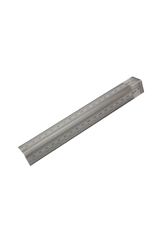 Lemestar Paslanmaz Çelik T Tipi Delikli Ölçüm Cetveli - Ahşap İşleme Ve Markalama İçin Hassas Ölçüm Aleti
