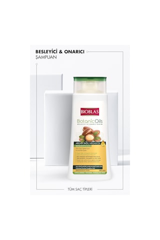 Bioblas Botanic Oils Argan Şampuan 360 Ml Besleyici, Onarıcı, Argan Yağı