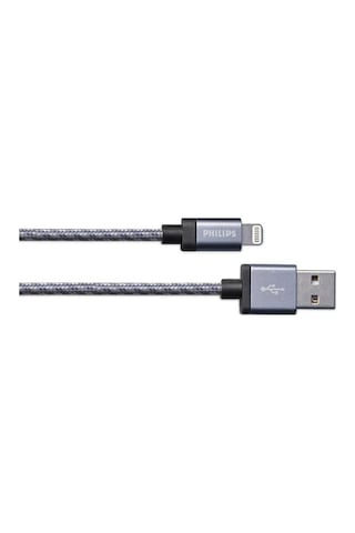 Philips Uyumlu Dlc2508N Lightning - Örme Şarj Ve Data Kablosu