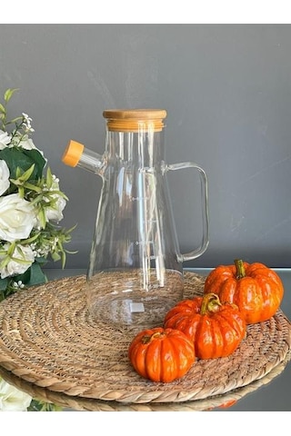Borosilikat Cam Yağdanlık-900ml Şeffaf Borosilikat Cam Yağdanlık-900ml Şeffaf