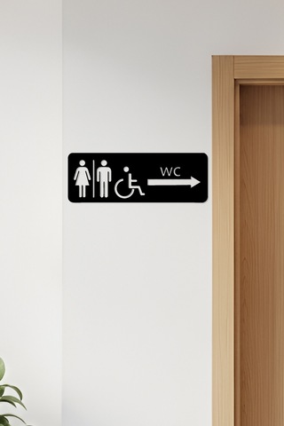Wc Tabelası, Tuvalet Levhası, Kadın Erkek Tabela, Yönlendirme Levhaları 52