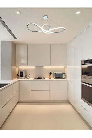 Ey Shop Beyaz Papyon Model 3 Renk Led Beyaz&sarı&günışı Avize Beyaz