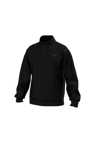 Mizuno Athletic 1/4 Zip Erkek Fermuarlı Sweatshirt Siyah Çok Renkli