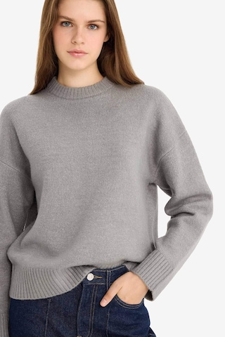 Defacto Oversize Geniş Kalıp Bisiklet Yaka Triko Kazak R6044az25wngr261 Gri-gr261