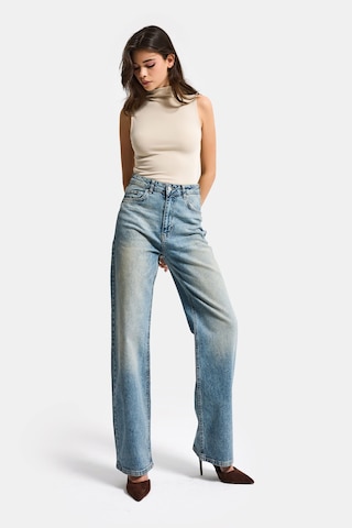 it's basic Kadın T.kot Rengi 4s6-32 Straight Fit Yüksek Bel Komfort Kumaş Denim Jean