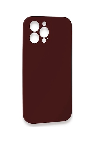 Newface - 581 - iPhone Uyumlu 13 Pro Max Kılıf Lansman Legant Silikon - Csmo-tex - - Bordo