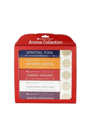 Garden Fresh Aroma Collection Tütsü Seti Premium Hand Rolled Collection Incense Sticks Acı Kahverengi