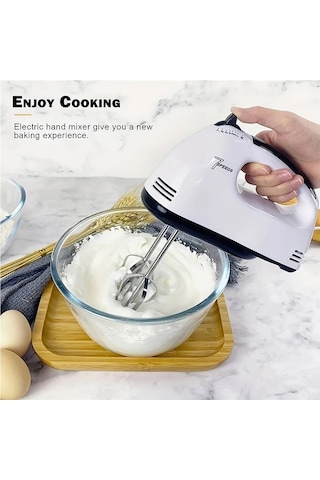 Jialan El Tipi Elektrikli Yumurta Çırpıcı, Ev Tipi Otomatik Beyaz