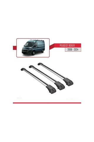 Peugeot Boxer 2006 Ve Sonrası İle Uyumlu Ace-1 Ara Atkı Tavan Barı Gri 3 Adet Bar