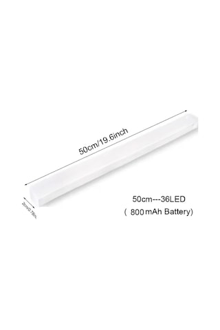 50 Cm Sarı Gün Işığı Hareket Sensörlü Dolap İçi Çalışma Masası Mutfak Tezgah Altı Usb Led Işık Çok Renkli