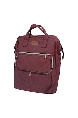 Nenny Baby Anne Bebek Bakım Sırt Çantası Bordo Bordo