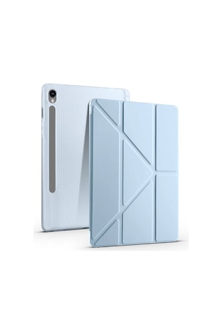 Galaxy Uyumlu Tab S9 Kılıf Zore Tri Folding Kalem Bölmeli Standlı Kılıf