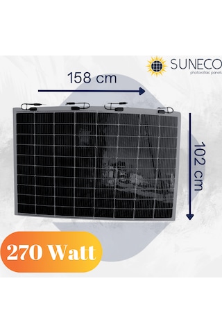 260 Watt Yüksek Amper Yarı Esnek Güneş Paneli Half Cut Monokrista