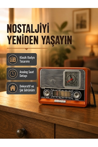 Kargo Vintage Radyo Nostaljik Tasarım Ve Modern Teknoloji Bir Arada Najmaddin