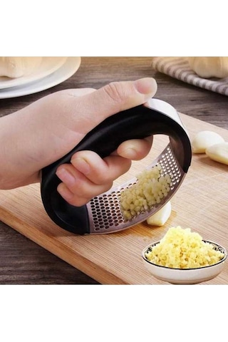 Dancemonkey Paslanmaz Çelik Sarımsak Baskı Ayağı Manuel Sarımsak Aletleri Gümüş