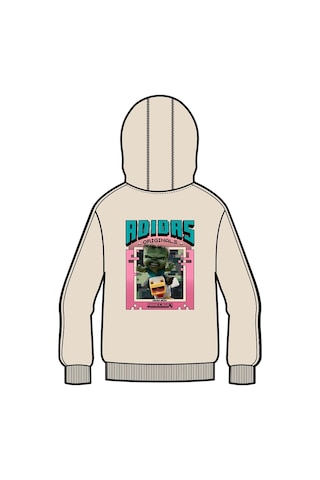 Adidas Unisex Çocuk Beyaz Sweatshirt Gfx Fz Hoodıe Jz9932 Beyaz