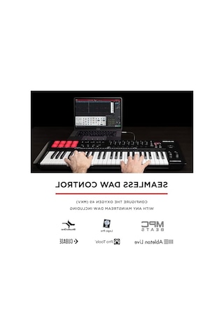 2As Usb Mıdı Klavye Controller İle Ritim Pedleri Ve Akor Modları Açık Antrasit