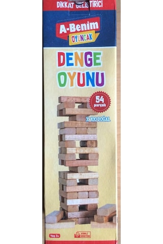 Denge Oyunu 54 Parça Jenga Ahşap