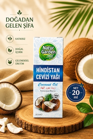Natur Garden Hindistan Cevizi Yağı 20 ML