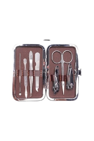 7 Parça Paslanmaz Çelik Manikür Ve Pedikür Seti