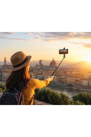 Hepu Hp-t08 Bluetooth Selfie Çubuğu Tripod Ayaklı + Katlanabilir + Uzaktan Kumandalı 150 Cm