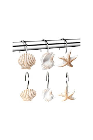 DUŞ PERDESİ TAKMA HALKASI 12 ADET İSTİRİDYE Sarı