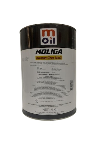 Moil Moliga Kırmızı Gres 3 4 KG