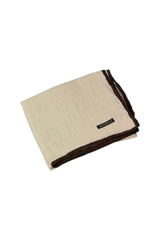 Mim Eşarp Mısırlı Eşarpları Biyeli Müslin Düz Renk Eşarp 100x100cm Krem