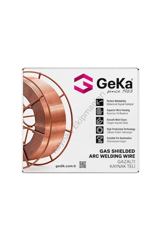 Geka Sg 2 Rutil Mig Gazaltı Kaynak Teli Er70s6 0.8 Mm - 1 Paket 15 Kg