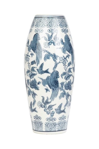 Bleu Blanc Vazo 36cm Çok Renkli
