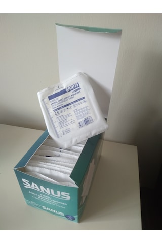 Sanus Steril Emici Spanç Kompres 7.5Cm*7.5Cm